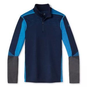 Smartwool Intraknit Merino Base Layer Colorblock 1/4 Zip